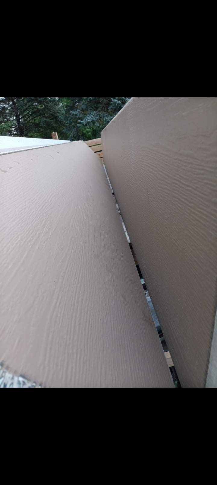 Dark residential door installation